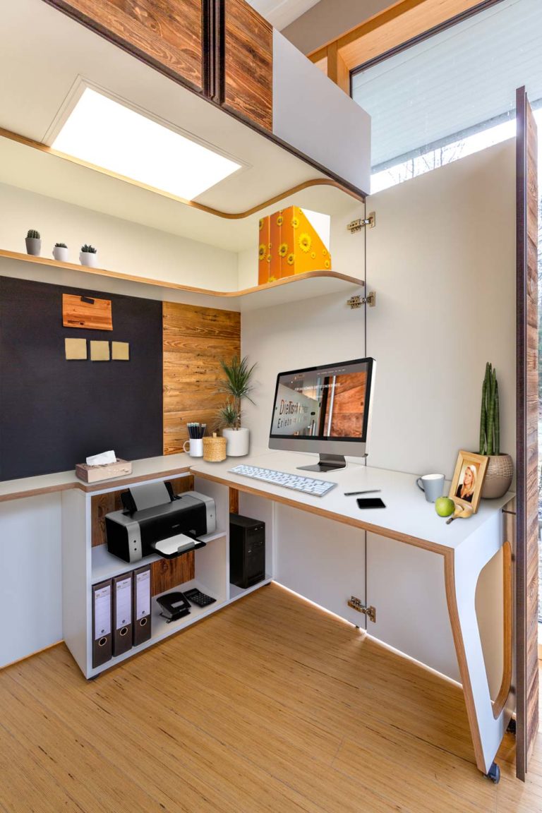 Homeoffice im Schrank "OpenIT!" Die Tischlertekten.